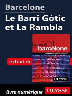 cover image of Barcelone--Le Barri Gòtic et La Rambla